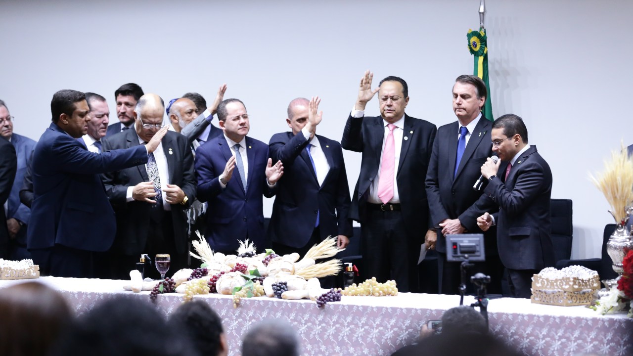 Foto culto Bolsonaro