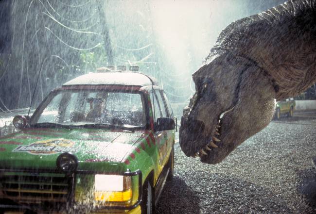 Cena do filme 'Jurassic Park', de 1993