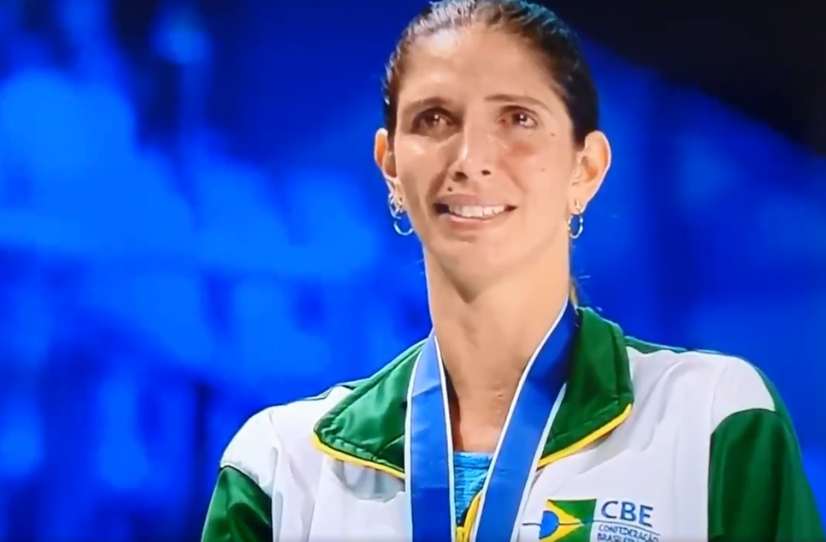 Nathalie Moellhausen, atleta brasileira da esgrima