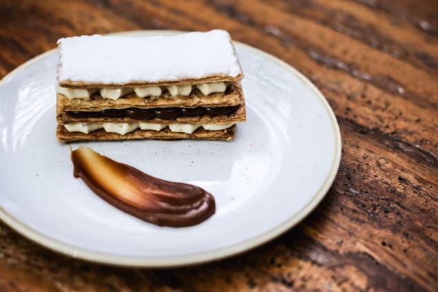 Para a sobremesa: o mil-folhas é uma das escolhas possíveis Para a sobremesa: o mil-folhas é uma das escolhas possíveis