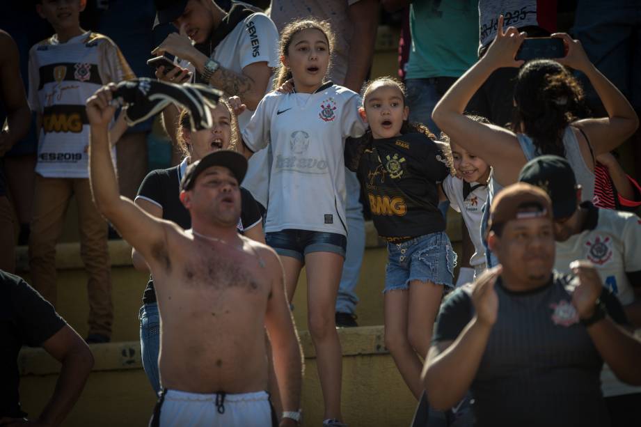 Torcida do Corinthians marcou presença na partida