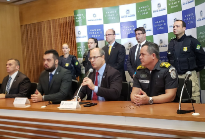 Coletiva de imprensa do governador do Rio de Janeiro, Wilson Witzel, sobre o sequestro de um ônibus na Ponte Rio-Niterói nesta terça-feira, 20