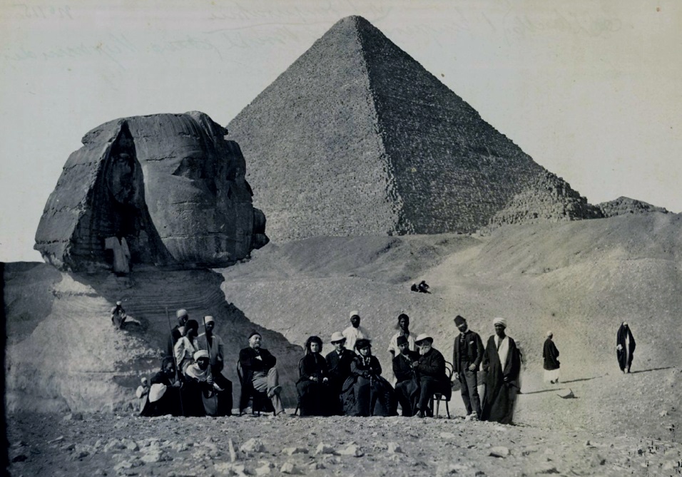 D. Pedro, d. Teresa Cristina e sua comitiva no Egito
