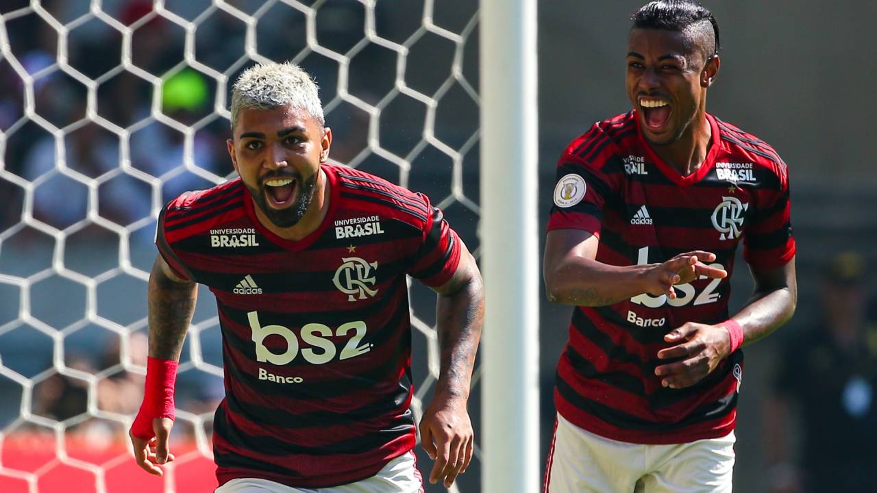 Gabriel Barbosa e Bruno Henrique, do Flamengo