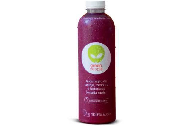 Natural de verdade (suco Greenpeople) - Manufaturado sem conservantes, corantes nem adoçantes artificiais. Uma embalagem de 350 ml corresponde a 1,5 kg de frutas e vegetais prensados Natural de verdade (suco Greenpeople) - Manufaturado sem conservantes, corantes nem adoçantes artificiais. Uma embalagem de 350 ml corresponde a 1,5 kg de frutas e vegetais prensados