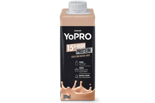 Proteína adicional (YopRo) - Iogurte com adição de proteínas — em quantidade equivalente à contida em dois ovos cozidos Proteína adicional (YopRo) - Iogurte com adição de proteínas — em quantidade equivalente à contida em dois ovos cozidos