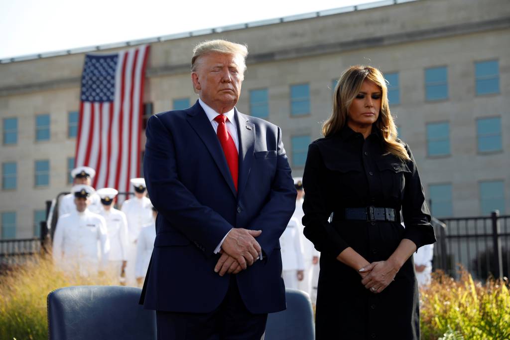 U.S. President Trump attends Pentagon ceremony to mark the 18th anniversary of September 11 attacks in Washington U.S. President Trump attends Pentagon ceremony to mark the 18th anniversary of September 11 attacks in Washington