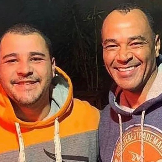 Cafu com o filho Danilo, em foto recente postada pelo ex-jogador
