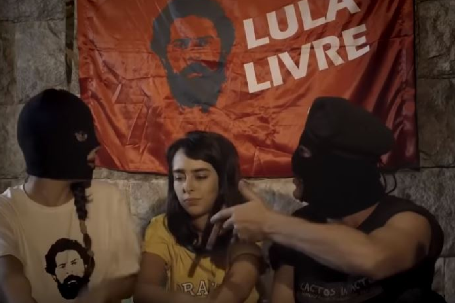 Cena do curta-metragem 'Operação Lula Livre'