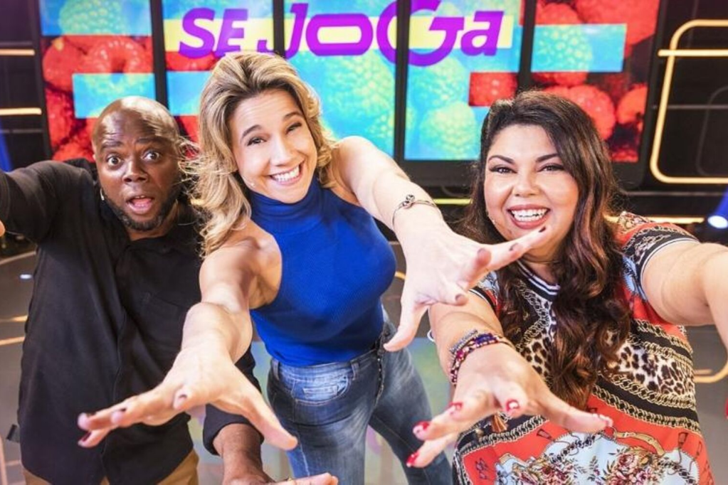 Trio de apresentadores do novo programa da Globo 'Se Joga'