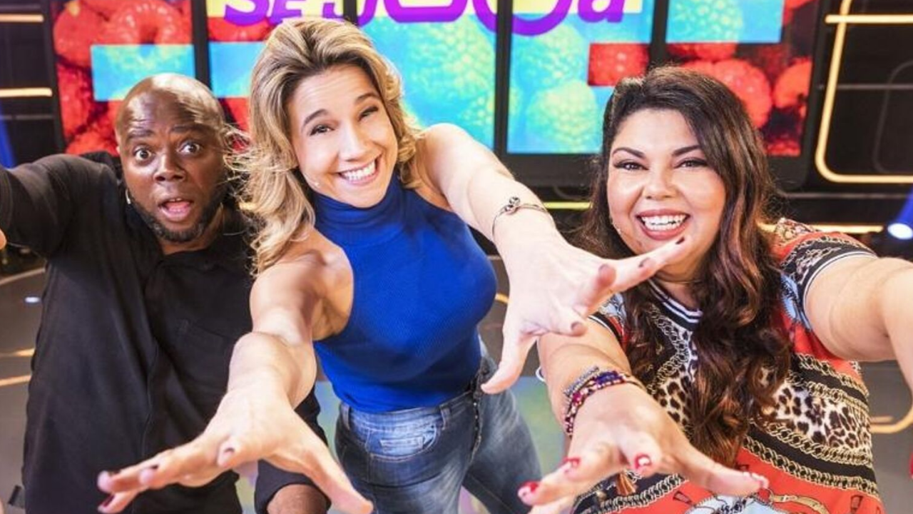 Trio de apresentadores do novo programa da Globo 'Se Joga'