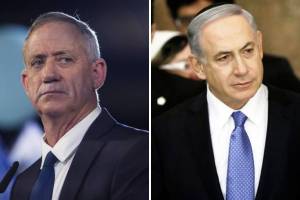 Benny Gantz e Benjamin Netanyahu