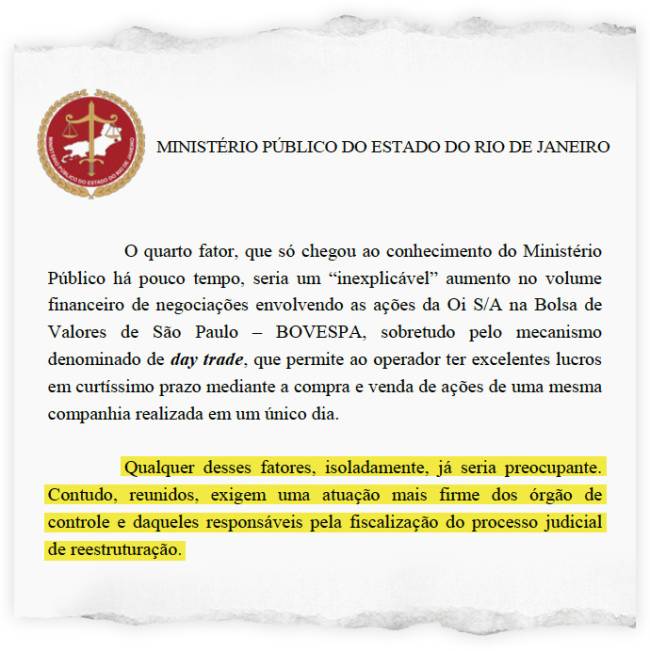 Pedido do Ministério Público 