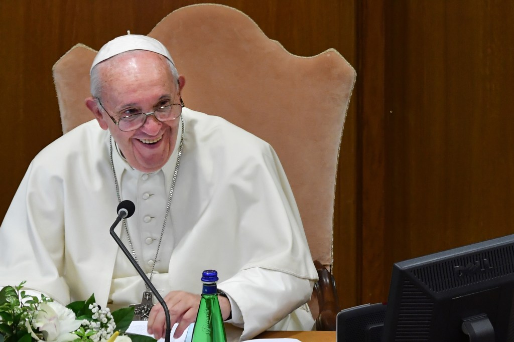 Papa Francisco durante assembleia no Sínodo da Amazônia no Vaticano - 07/10/2019