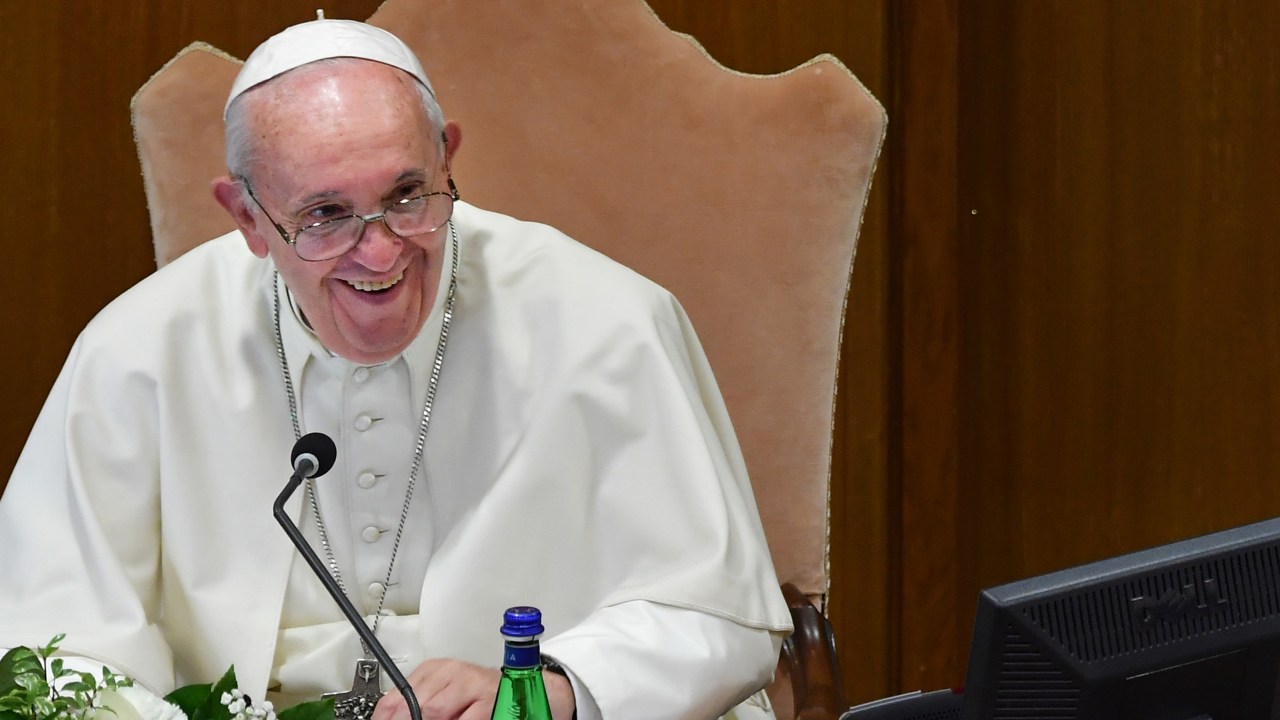 Papa Francisco durante assembleia no Sínodo da Amazônia no Vaticano - 07/10/2019