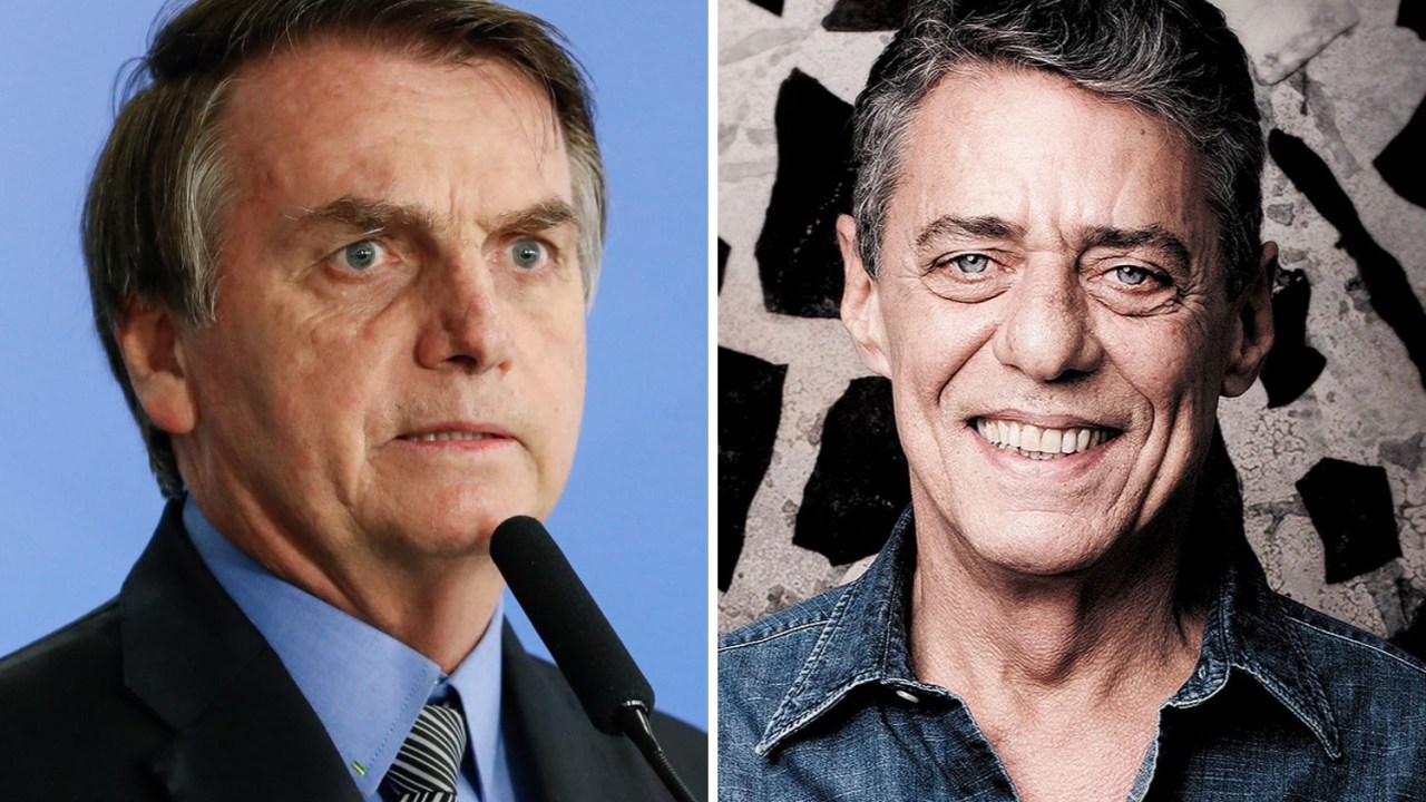 Bolsonaro e Chico Buarque: o artista recebeu o Prêmio Camões em 2019, mas ainda não recebeu; o ex-presidente se recusou a assinar a documentação necessária