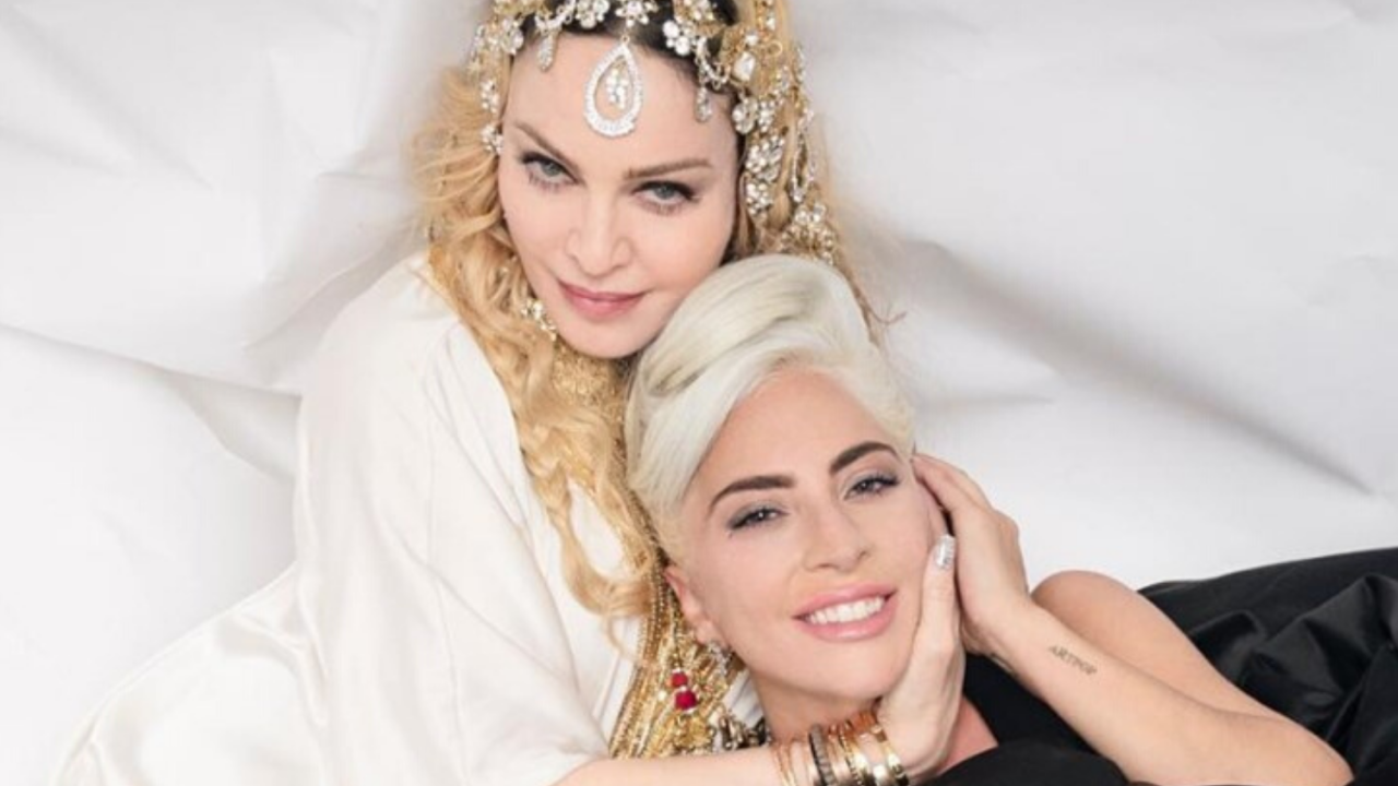 Após acusações de plágio, Madonna e Lady Gaga posam juntas para fotos