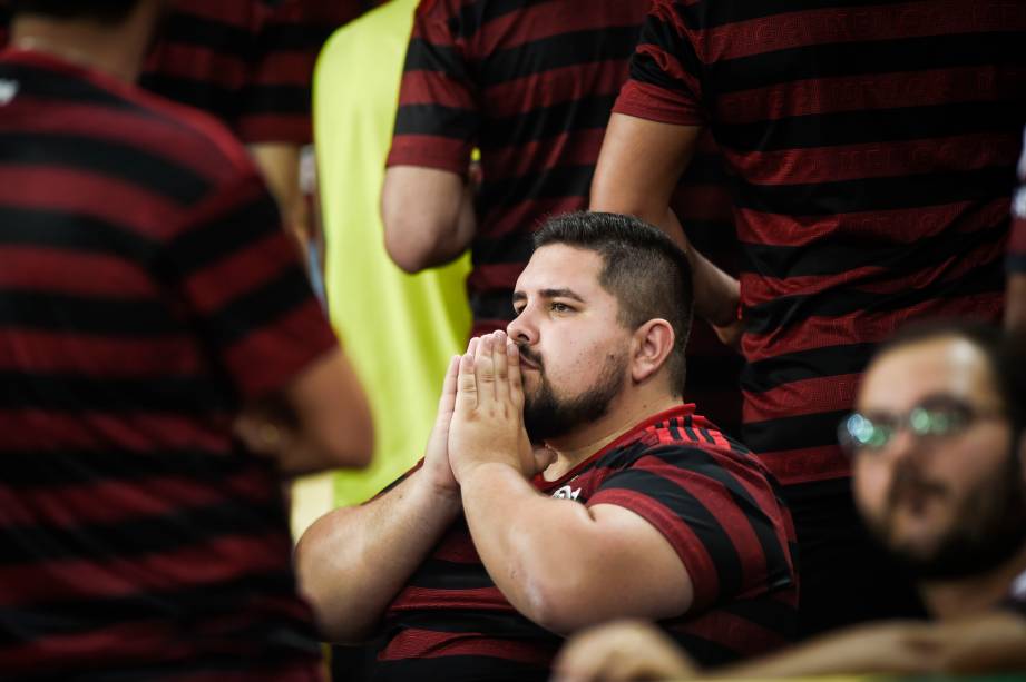 Torcida do Flamengo durante semifinal contra o Grêmio, no Maracanã