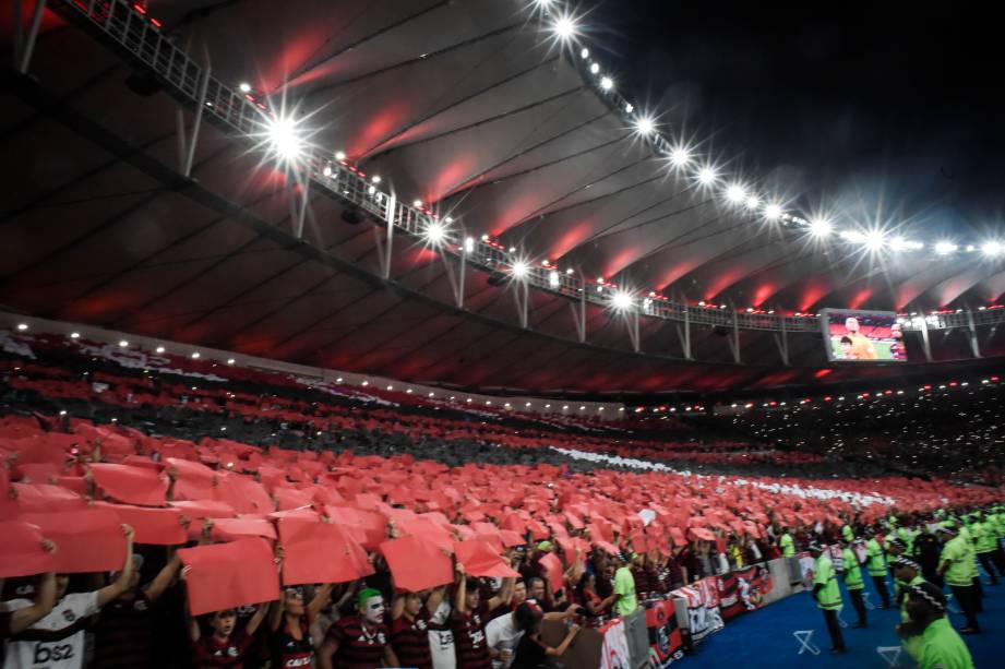 Torcida do Flamengo durante semifinal contra o Grêmio, no Maracanã