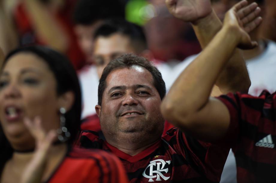 Torcida do Flamengo durante semifinal contra o Grêmio, no Maracanã