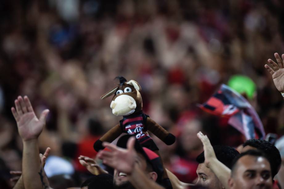 Torcida do Flamengo durante semifinal contra o Grêmio, no Maracanã