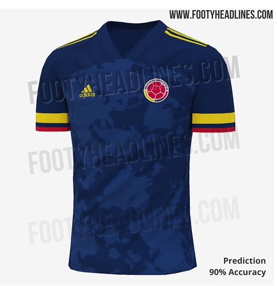 Nova camisa da seleção da Colômbia