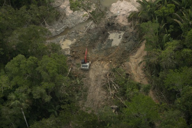 Cenas de um garimpo ilegal na Terra Indígena Munduruku, no Pará, em setembro de 2019