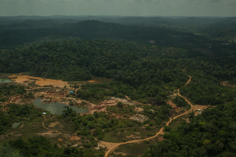 Cenas de um garimpo ilegal na Terra Indígena Munduruku, no Pará, em setembro de 2019
