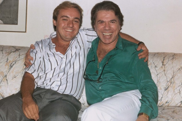 Gugu Liberato com Silvio Santos, em 1988