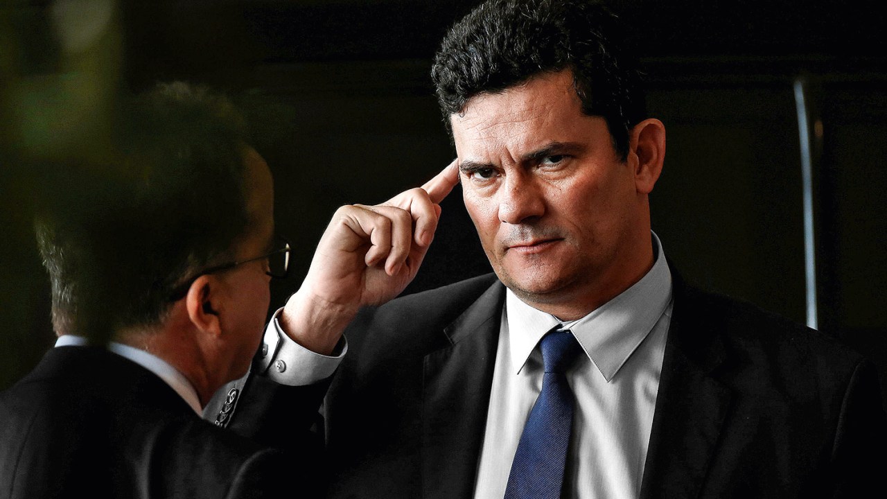 O ministro da Justiça, Sergio Moro, elogicou decisão do presidente do STF, Dias Toffoli, de suspender o juiz de garantias por seis meses