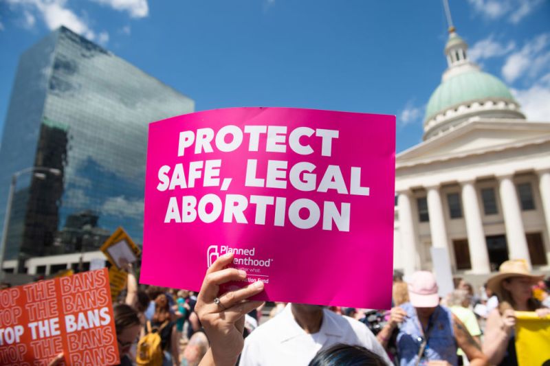 Marcha a favor da interrupção legal da gravidez em Washington, nos Estados Unidos
