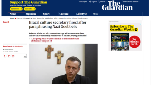 The Guardian Roberto Alvim Nazismo