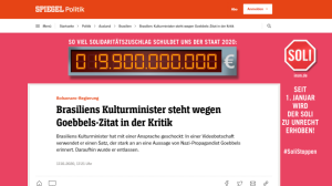 Der Spiegel Roberto Alvim Nazismo