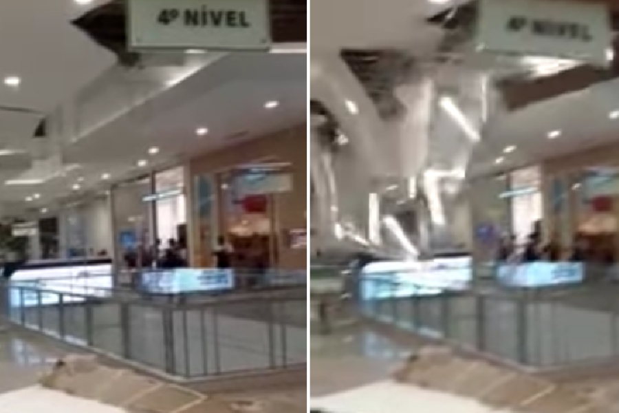 Video Parte Do Teto De Shopping Desaba Em Belo Horizonte Apos Chuvas Veja