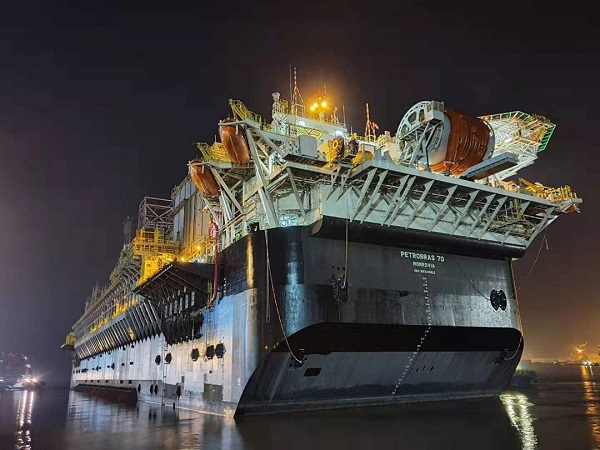 Plataforma P-70 da Petrobras