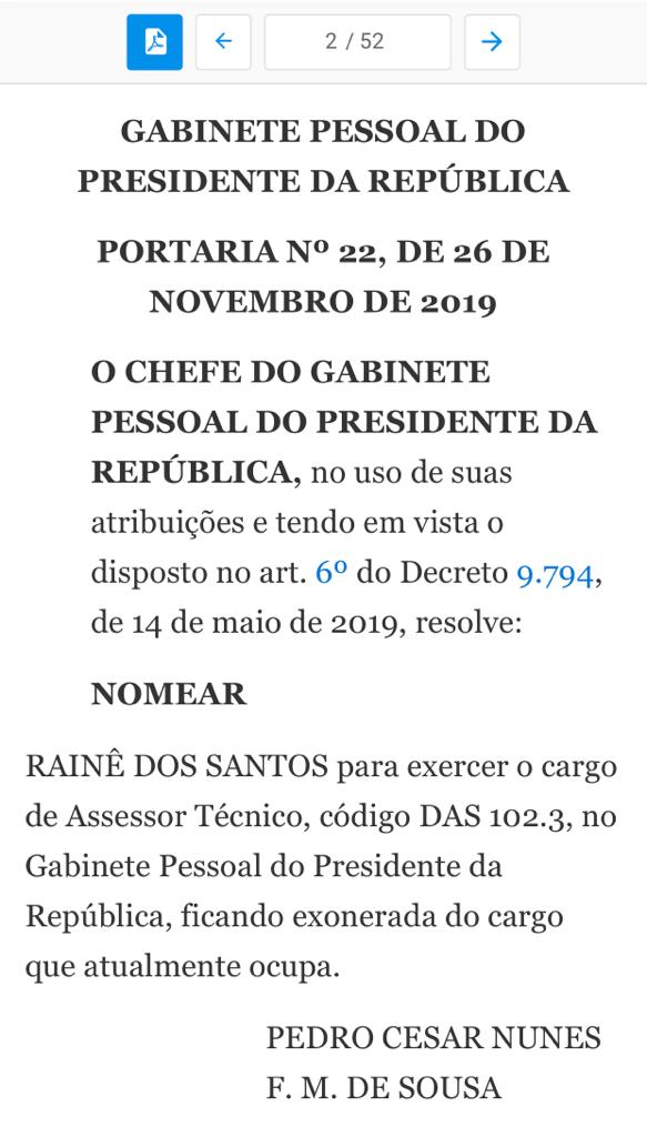 Rainê dos Santos – Cozinheira de Bolsonaro Rainê dos Santos – Cozinheira de Bolsonaro