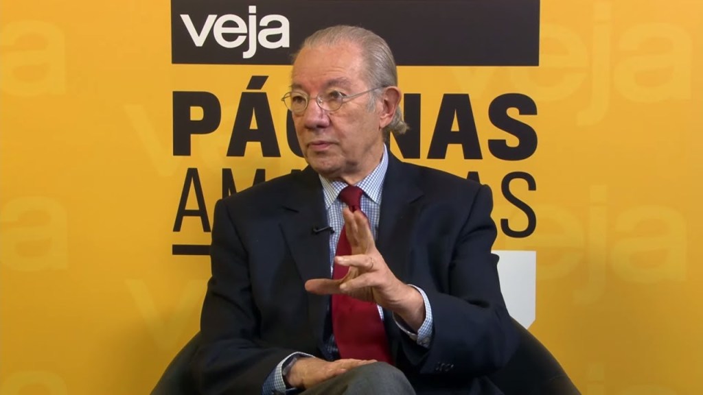 O senador Randolfe Rodrigues, durante a gravação do programa Amarelas On Air, de Veja