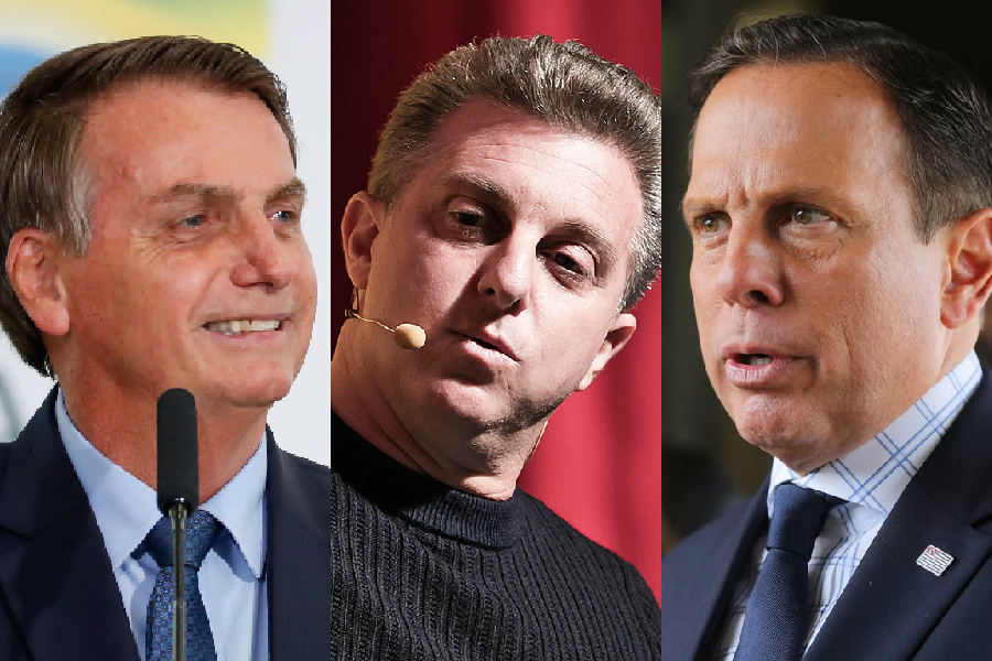 Bolsonaro, Huck e Doria