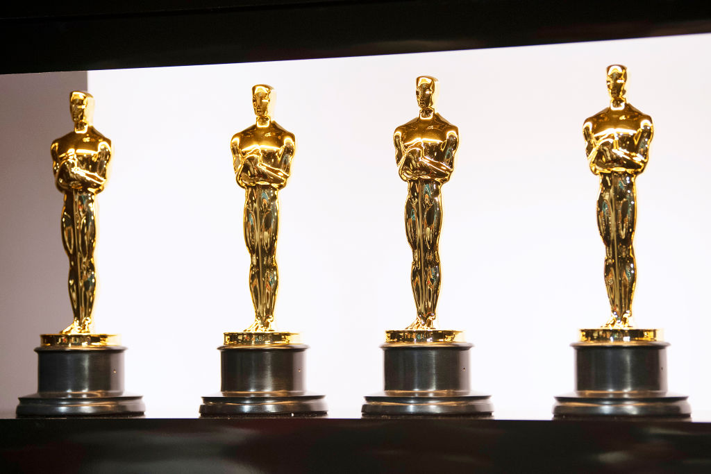 As estatuetas do Oscar em exibição nos bastidores durante a 92ª premiação da Academia