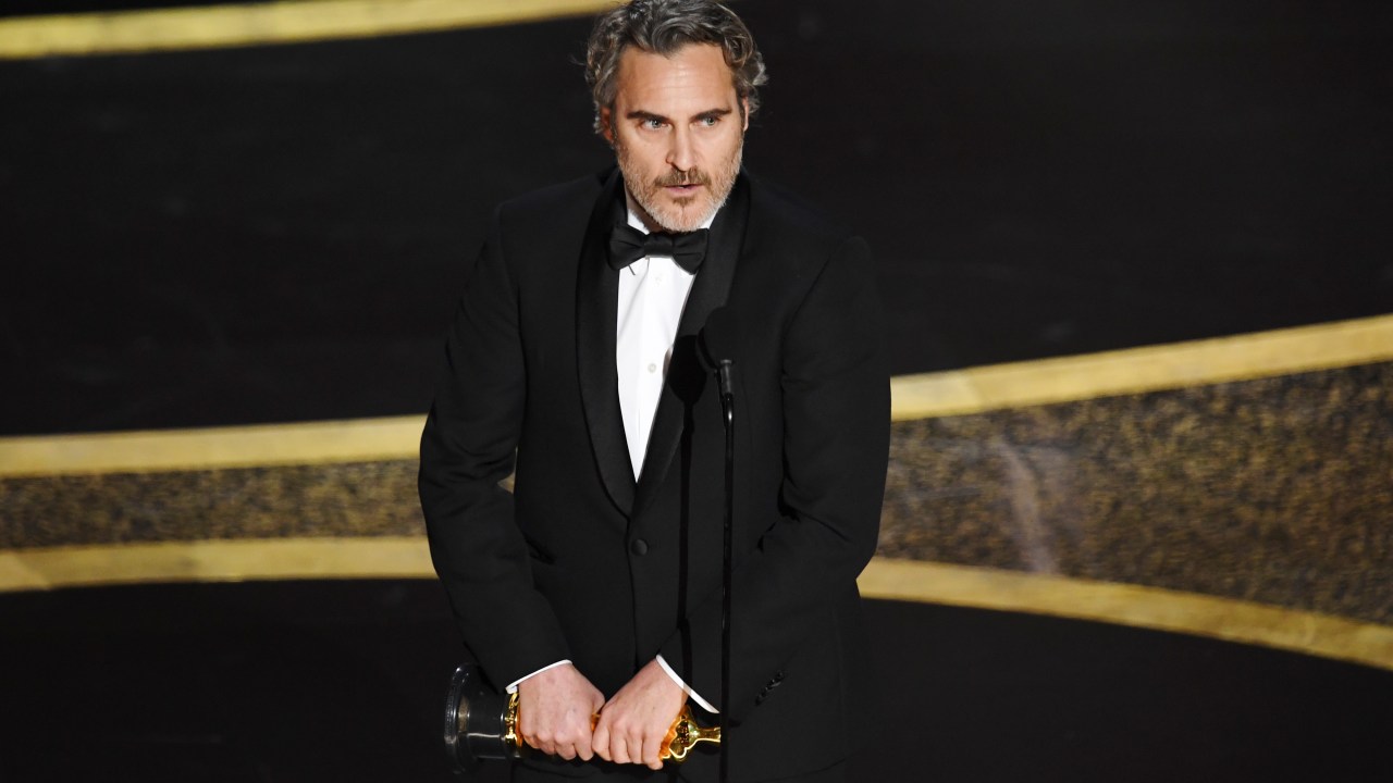 Joaquin Phoenix vence o Oscar de melhor ator por 'Coringa' (09/02/2020)