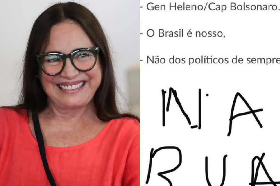 Regina Duarte: convocação no Instagram