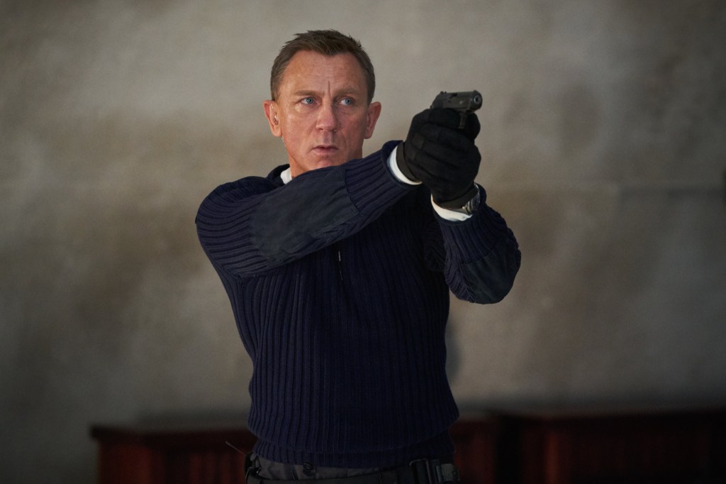Daniel Craig como James Bond no filme '007 - Sem Tempo para Morrer'