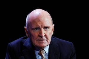 FILE PHOTO: Former GE CEO Welch, speaks during the World Business Forum in New York