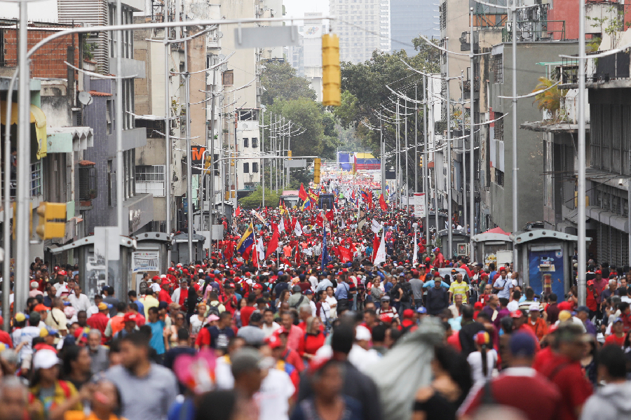 Apoiadores de Nicolás Maduro - Venezuela