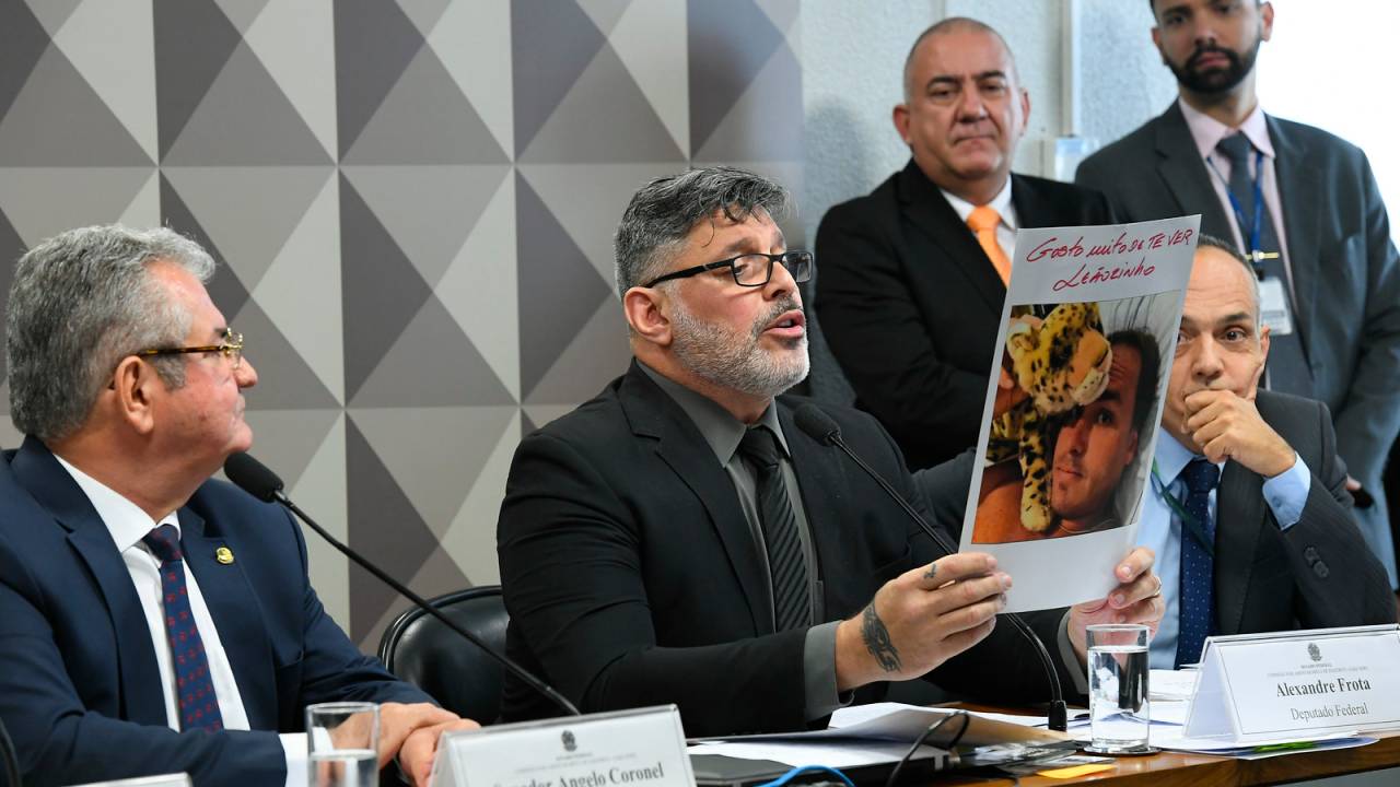 Alexandre Frota em depoimento na CPI das Fake News