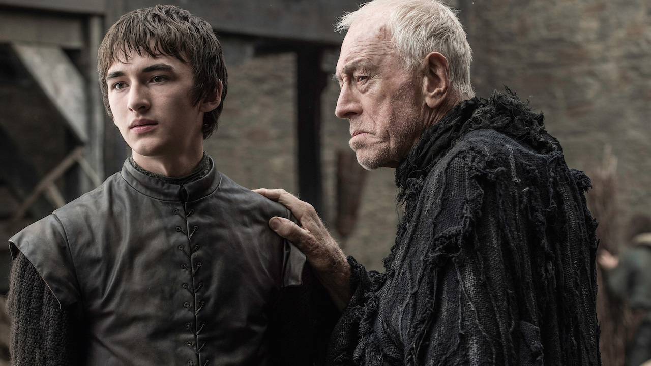 Max von Sydow e Isaac Hempstead-Wright, na série 'Game of Thrones'