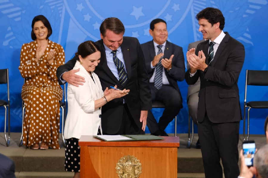 Bolsonaro e Regina Duarte