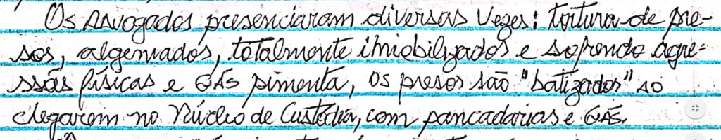 GOIÁS – CARTA DOS ADVOGADOS – TORTURA GOIÁS – CARTA DOS ADVOGADOS – TORTURA