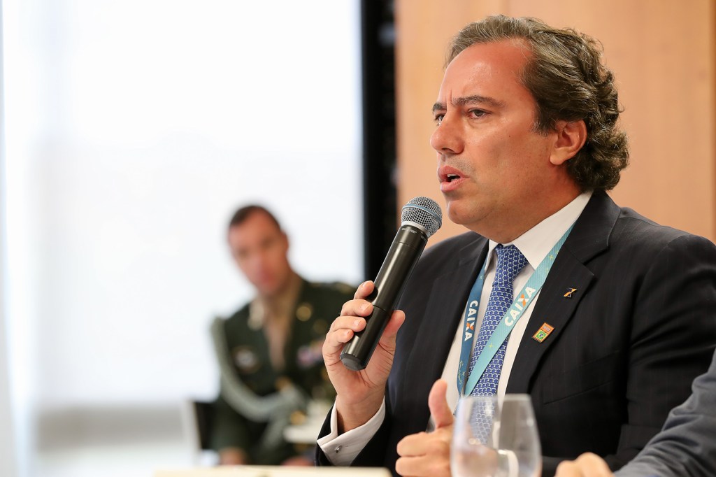 Pedro Guimarães, presidente da Caixa, durante reunião ministerial ocorrida no dia 22/04/2020 e citada pelo ex-ministro Sergio Moro em depoimento à PF