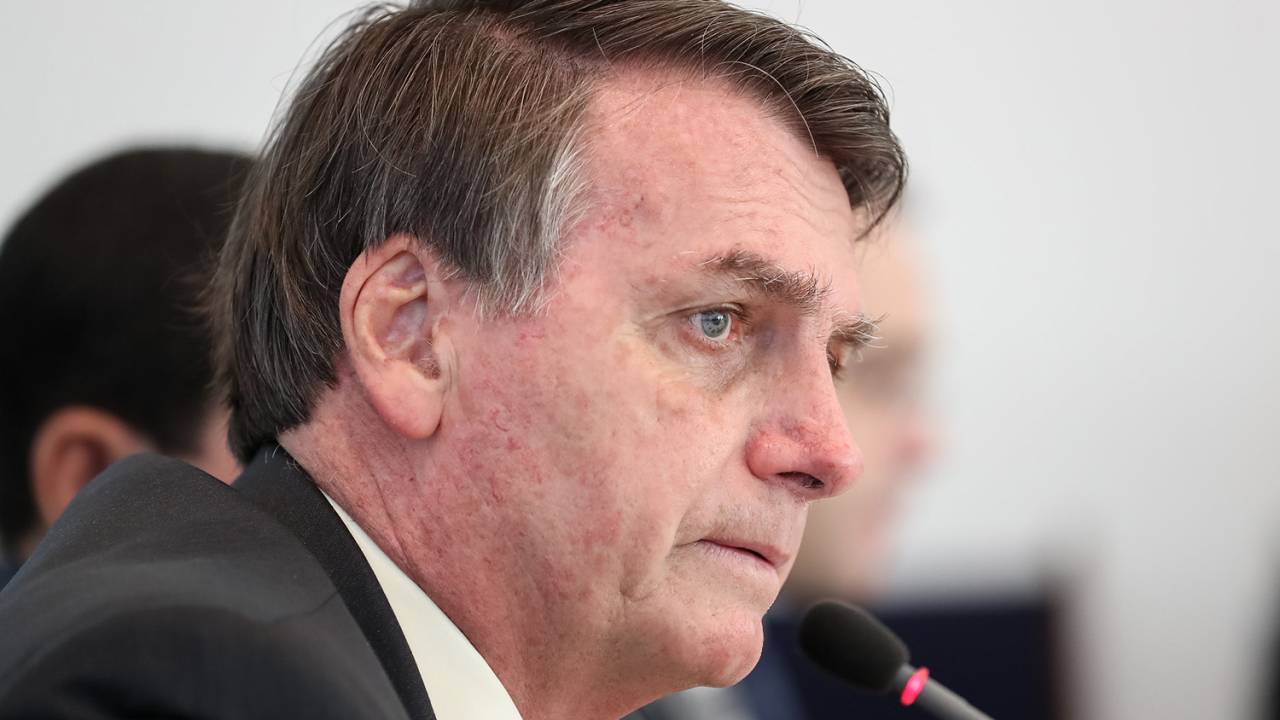 Jair Bolsonaro durante reunião do Conselho de Governo